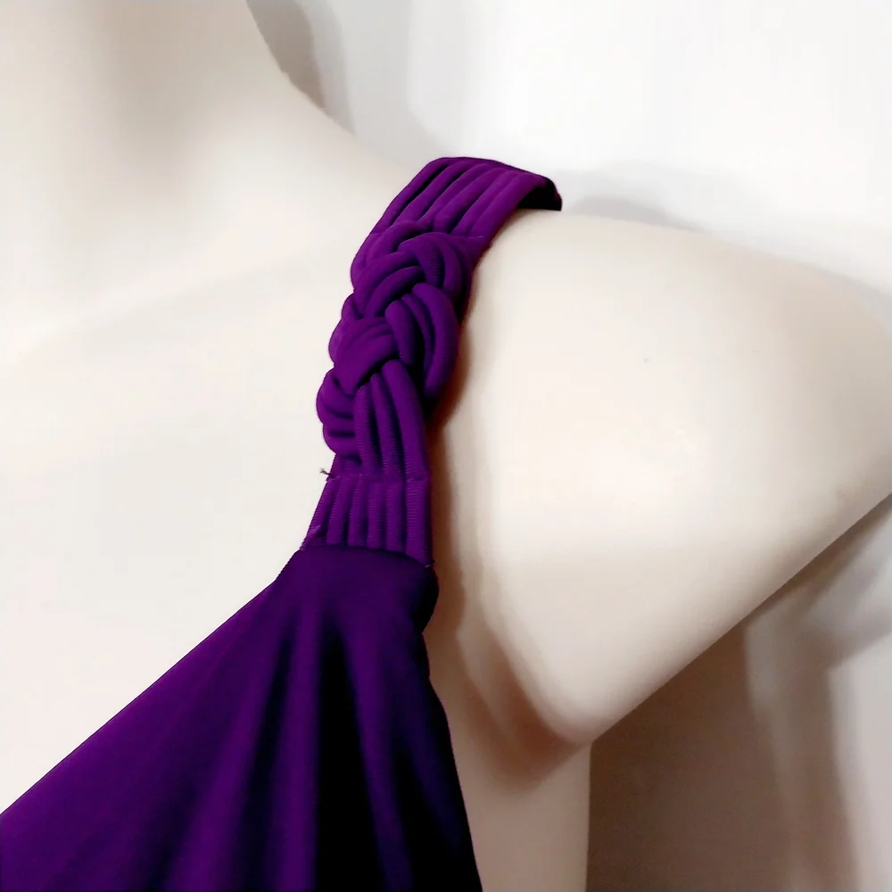 🔵BOGO FREE🔵 Jantzen Classics One Piece Swimsuit Purple Sz 18 - Picture 4 of 7